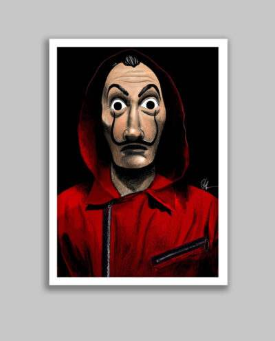 تابلو مدل سریال خانه کاغذی Money Heist کد LA-G10636