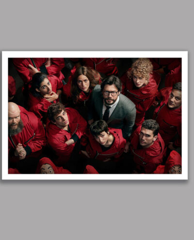 تابلو مدل سریال خانه کاغذی Money Heist کد LA-G10635