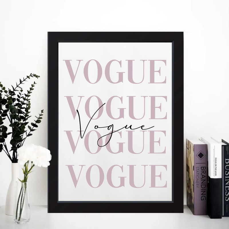تابلو مدل مینیمال Vogue کد S0620-b - Image 4