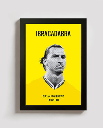 تابلو مدل فوتبالی زلاتان ابراهیموویچ zlatan کد BL053