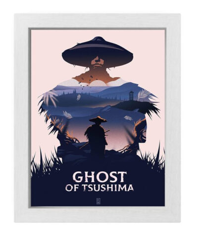 تابلو طرح بازی شبح سوشیما مدل Ghost Of Tsushimaمدل 1