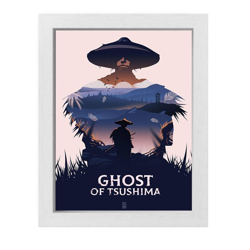 تابلو طرح بازی شبح سوشیما مدل Ghost Of Tsushimaمدل 1