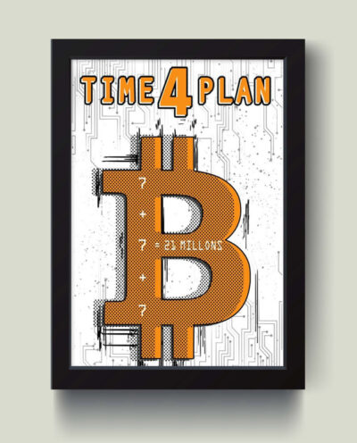 تابلو مدل انگیزشی MILLION BITCOIN کد S0113-b