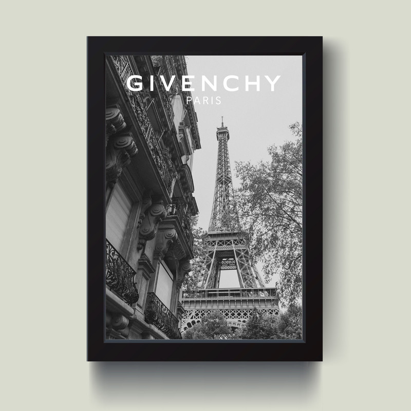 تابلو مدل Paris GIVENCHY کد m2665-b