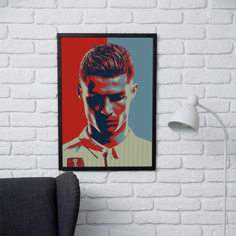 تابلو مدل دیواری طرح رونالدو Ronaldo کد FD445 - Image 2