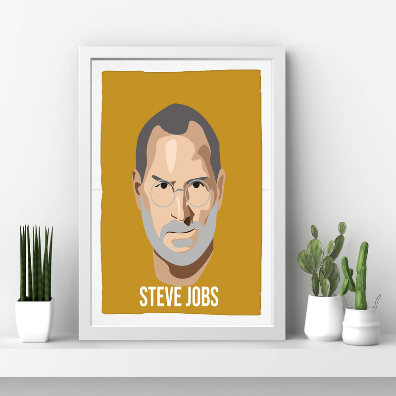 تابلو مدل استیو جابز Steve Jobs کد m2678-w - Image 4