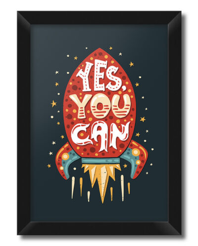 تابلو فنچ آرت طرح Yes You Can کد QT102 A-CO