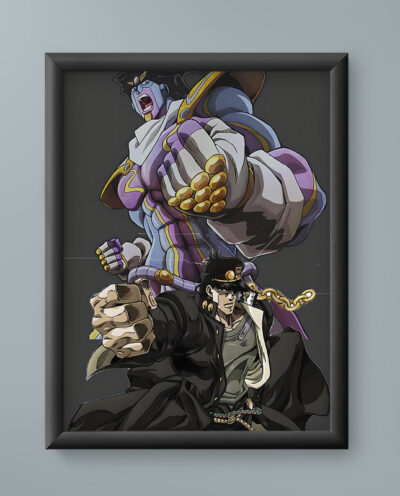 تابلو مدل انیمه جوتارو کوجو جوجو Joutarou Kuujou JoJo anime 06