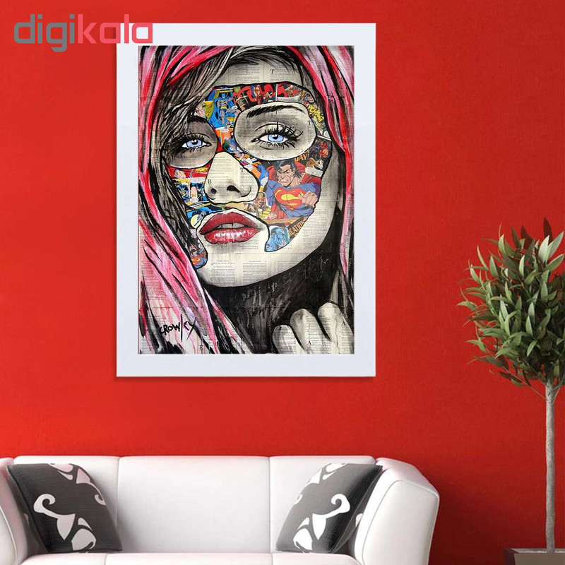 تابلو گالری استاربوی طرح سوپرمن پرتره دخترانه مدل هنری HL258 - Image 2