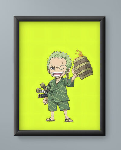 تابلو مدل انیمه زورو وان پیس 11 Zoro one piece anime