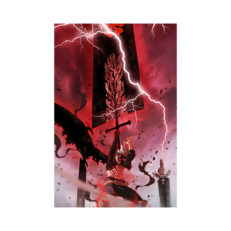تابلو مدل انیمه آستا بلک کلاور asta black clover anime 10
