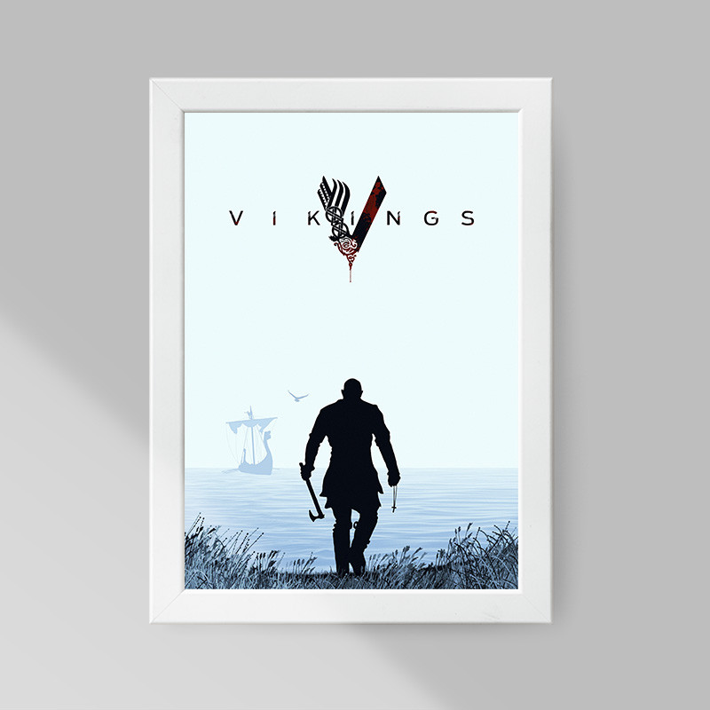 تابلو صبا طرح مدل دکوراتیو Vikings کد G1035w - Image 2