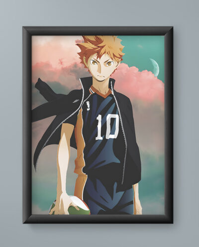 تابلو مدل انیمه شویو هیناتا هایکیو shoyo hinata Haikyu anime 02