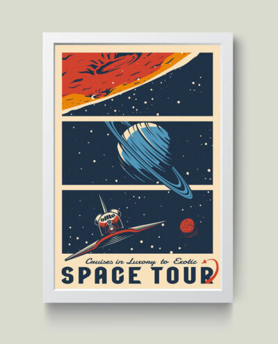 تابلو مدل Space Tour فضا کد m2545-w