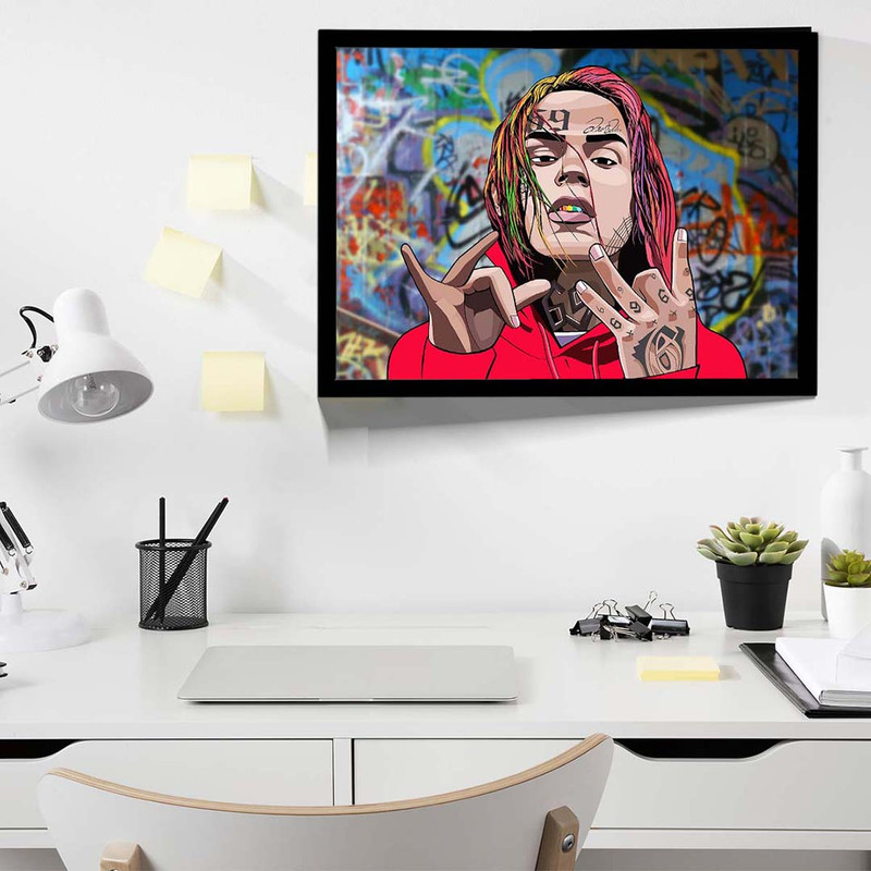 تابلو مدل 6ix9ine کد F-10013 - Image 6