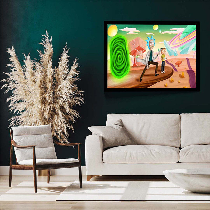 تابلو مدل rick and morty کد F-15032 - Image 3