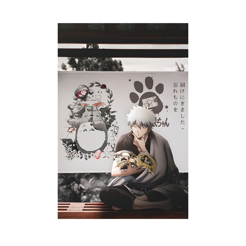 تابلو مدل انیمه ساکاتا گینتوکی گینتاما Sakata Gintoki Gintama anime 01 - Image 2