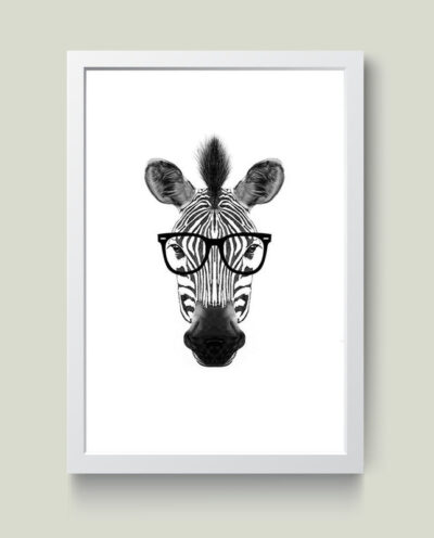تابلو مدل Cute Zebra کدm2415-w