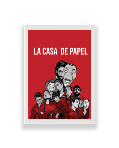 تابلو طرح سریال money heist مدل 1