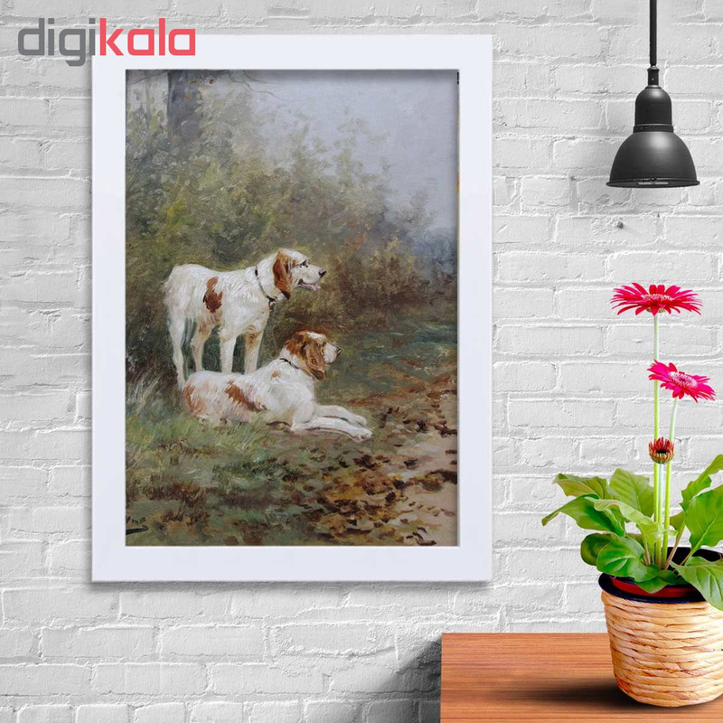 تابلو گالری استاربوی طرح سگ مدل هنری KL115 - Image 2