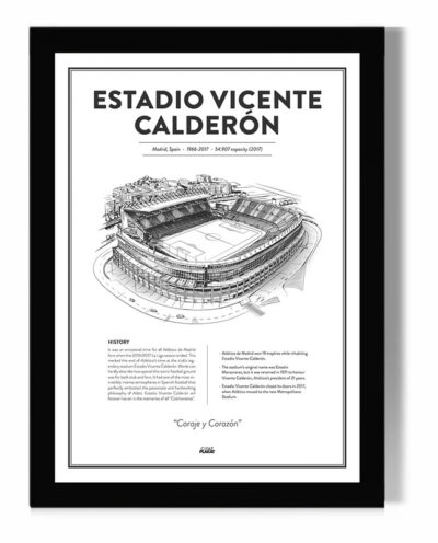تابلو مدل دیواری طرح استادیوم اتلتیکو مادرید Estadio Vicente Calderon کد FD045