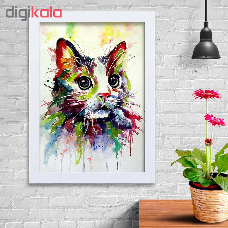 تابلو گالری استاربوی طرح گربه مدل هنری KL148 - Image 2
