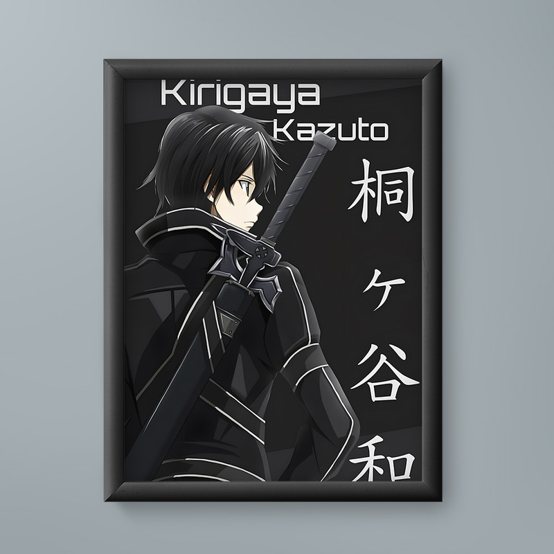 تابلو مدل انیمه کازوتو سورد آرت Kazuto Sword Art anime 14