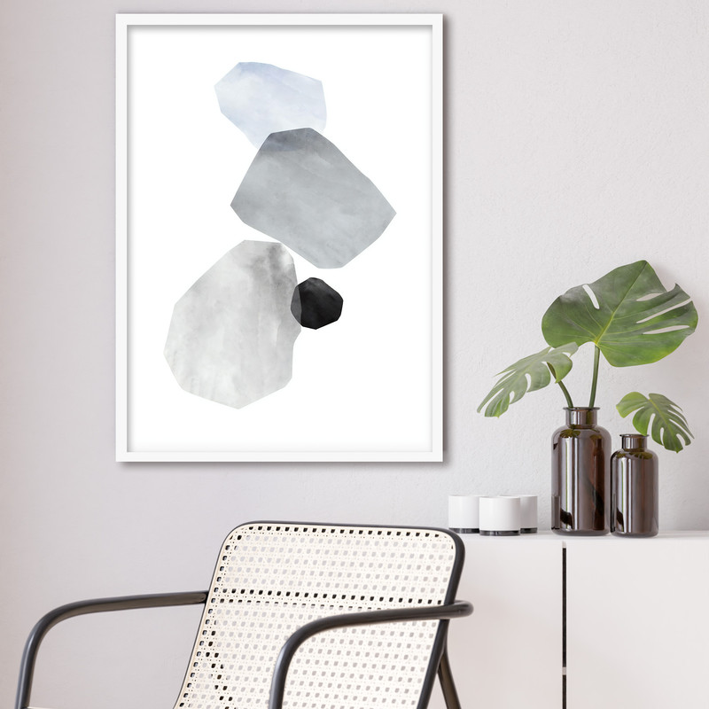 تابلو فورنیمو مدل اشکال ابسترکت و مینیمال کد 042W - Image 2