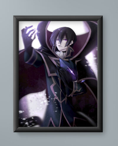 تابلو مدل انیمه لولوش لامپروژ کدگیاس Lelouch Lamperouge CodeGeass anime 01