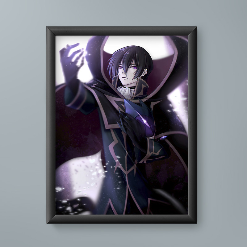 تابلو مدل انیمه لولوش لامپروژ کدگیاس Lelouch Lamperouge CodeGeass anime 01