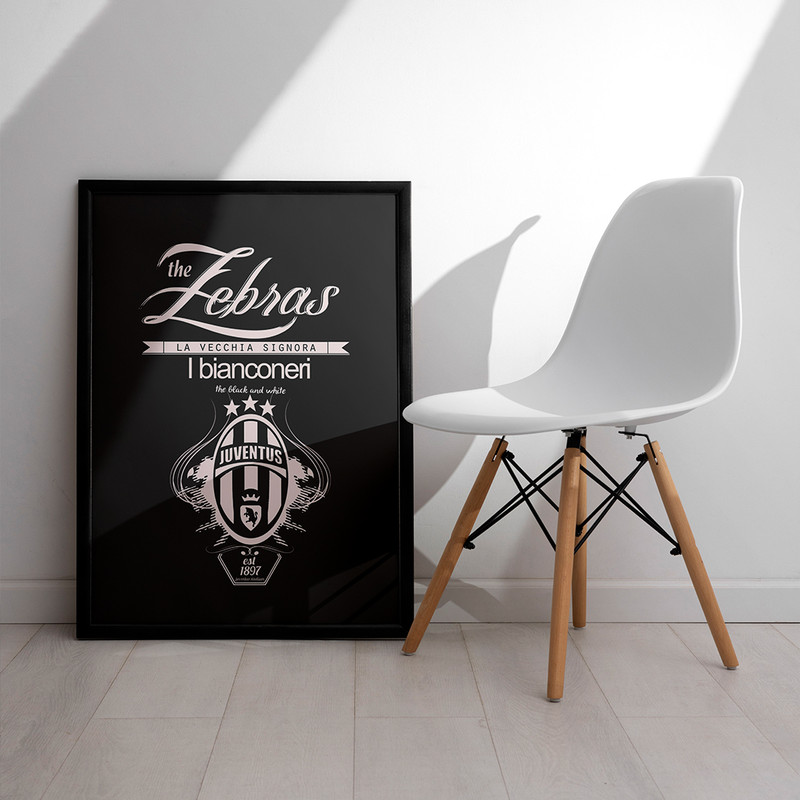 تابلو مدل دیواری طرح یوونتوس Juventus کد FD542 - Image 3