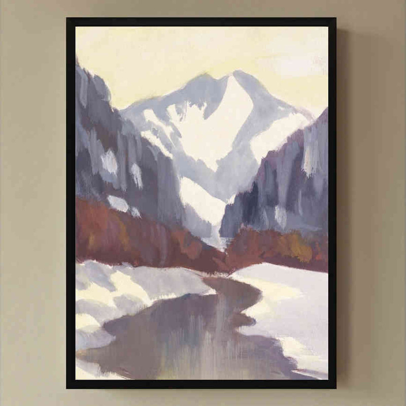 تابلو مدل Mountain in snow کد 248901993 - Image 3
