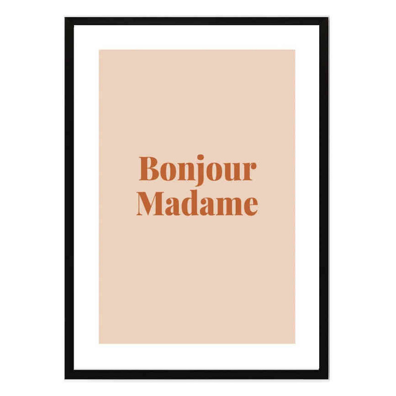 تابلو مدل Bonjour madame کد 248901977