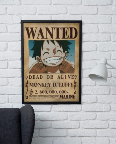 تابلو مدل دیواری طرح انیمه وان پیس One piece کاراکتر مانکی دی. لوفی Monkey D. Luffy کد FD084