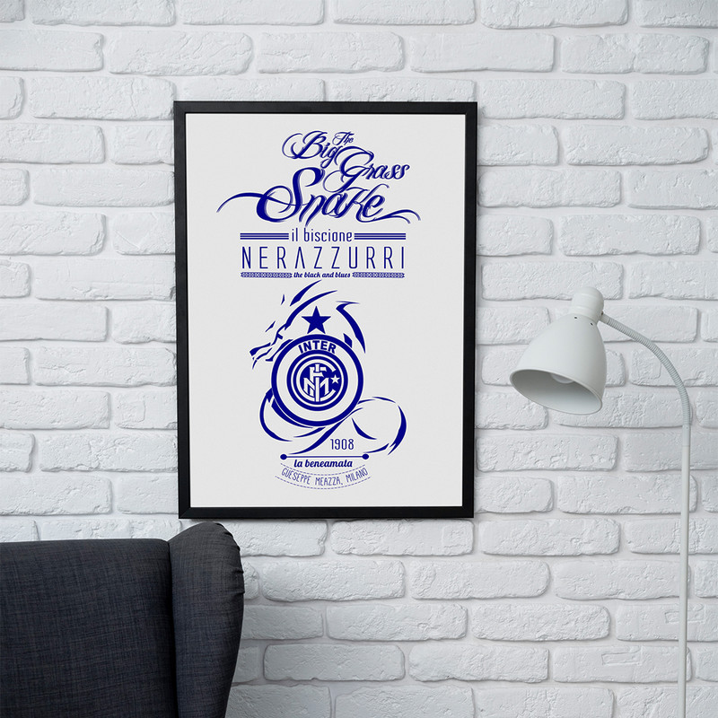تابلو مدل دیواری طرح اینتر میلان Inter Milan کد FD543 - Image 2