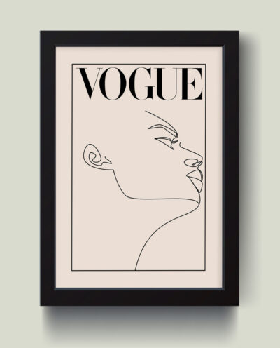 تابلو مدل مینیمال Vogue کد m2579-w