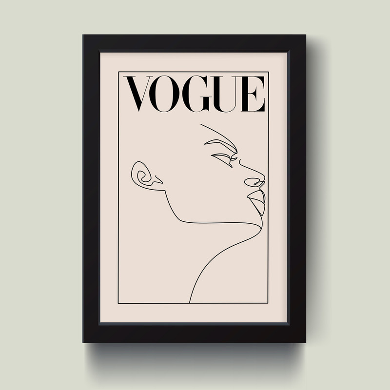 تابلو مدل مینیمال Vogue کد m2579-w
