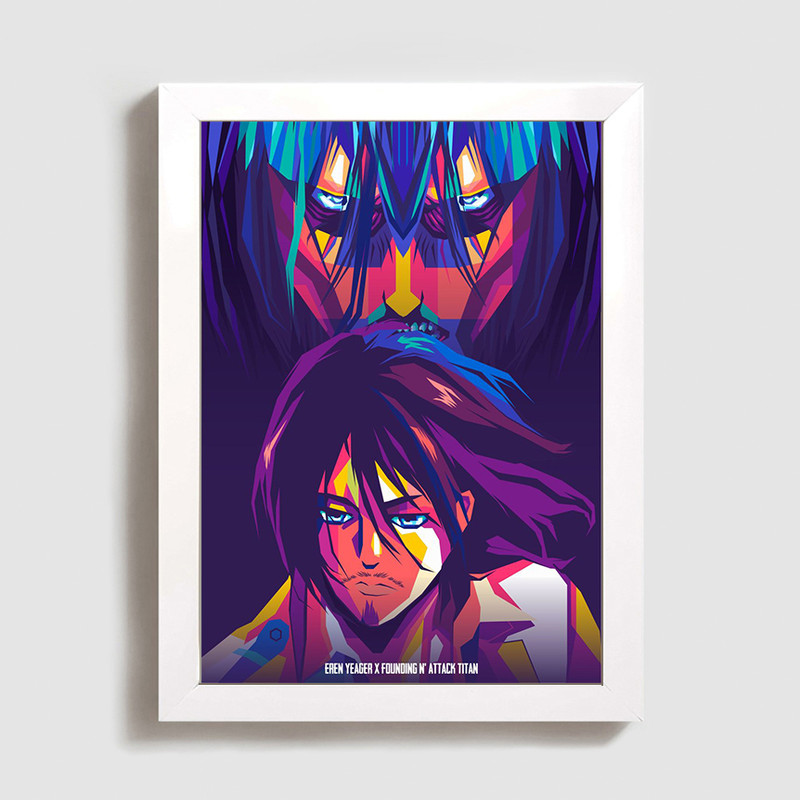 تابلو مدل انیمه اتک آن تایتان ارن یگر Attack On Titan Eren Yeager anime W227