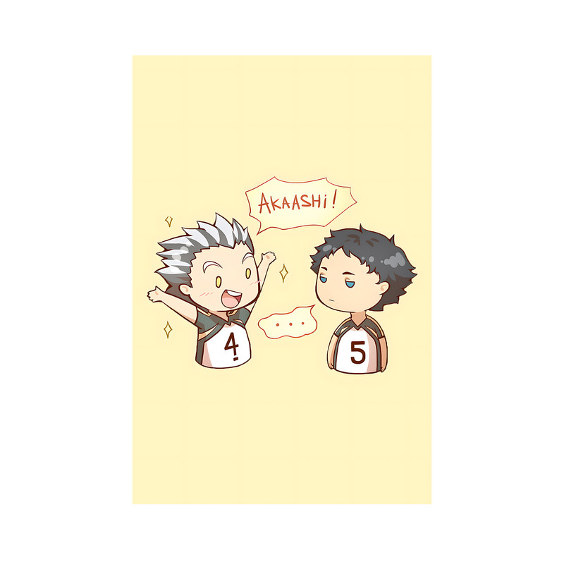 تابلو مدل انیمه بوکوتو آکاشی هایکیو Bokuto Akaashi haikyu anime 14 - Image 2