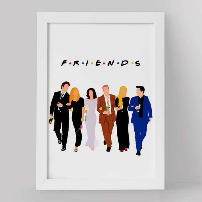 تابلو یاسین دکوراتیو مدل سریال فرندز Friends کد F187 - Image 2