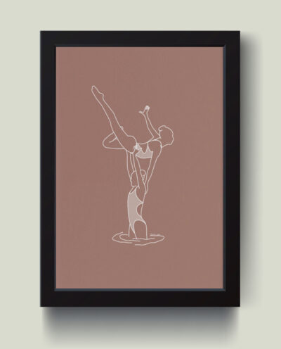 تابلو مدل مینیمال Ballet باله کدm2615-b