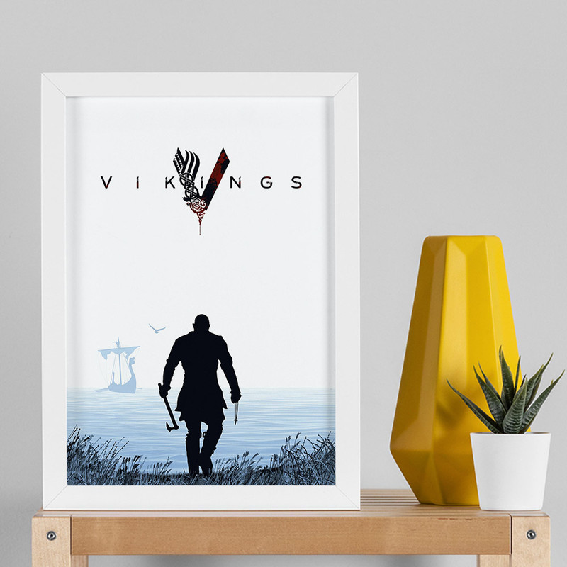 تابلو صبا طرح مدل دکوراتیو Vikings کد G1035w