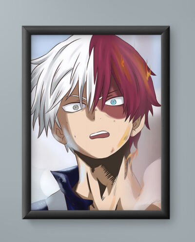 تابلو مدل انیمه شوتو تودوروکی مای هیرو آکادمی Shoto Todoroki My Hero Academia anime 01