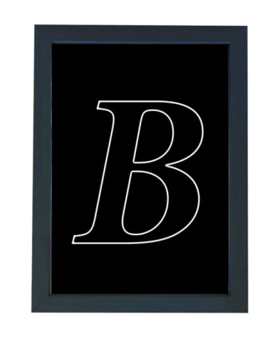 تابلو گالری چهره پرداز رخ مدل حرف B طرح عاشقانه دکوری کد Alphabet10012