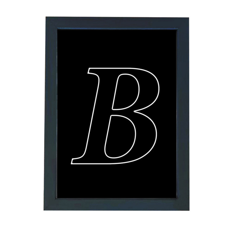تابلو گالری چهره پرداز رخ مدل حرف B طرح عاشقانه دکوری کد Alphabet10012
