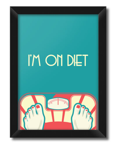 تابلو فنچ آرت طرح Im On Diet کد GPH282-A