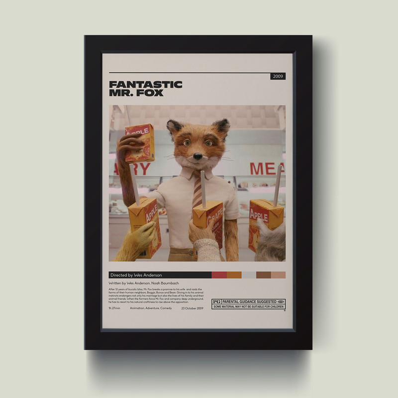 تابلو مدل Fantastic Mr.Fox کدQ2642
