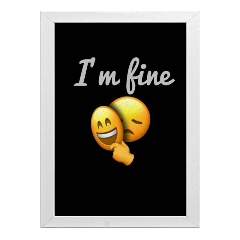 تابلو طرح Im fine کد T261 - Image 2
