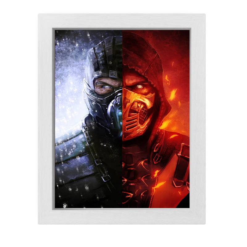 تابلو طرح بازی مورتال کامبت مدل Mortal Kombat
