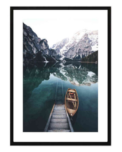 تابلو مدل Boat in lake کد 2489011062